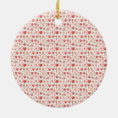 Passionierte Palette: Valentinische Verzierungen Keramik Ornament (Hinten)