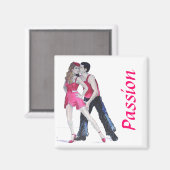 Passionierte Tänzer tanzen genau Magnet (Vorderseite/Rückseite)