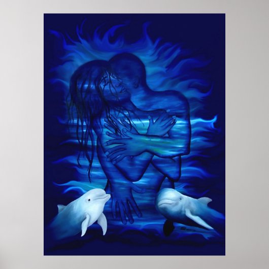 Passionsakt - Paar mit Dolphin-Paar Poster (Vorne)