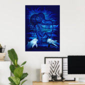 Passionsakt - Paar mit Dolphin-Paar Poster (Heimbüro)