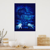 Passionsakt - Paar mit Dolphin-Paar Poster (Küche)
