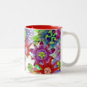 PASSIONSBLUMEN-BRASILIEN-MISCHUNG ZWEIFARBIGE TASSE