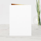 Passionsblumen-Hochzeit Rostfarbenes Save-the-Date Einladung (Rückseite)