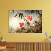 Passionsblumen mit Kolibris Leinwanddruck (Insitu (Wohnzimmer))