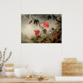 Passionsblumen mit Kolibris Poster (Küche)