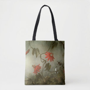 Passionsblumen und Kolibris von Martin J Heade Tasche