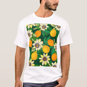Passionsblumenblüte: Schwarzer Hintergrund Vintage T-Shirt