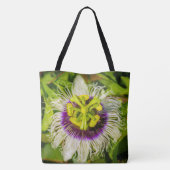 Passionsfrucht-Blume, hawaiische Strand-Tasche Tasche (Rückseite)
