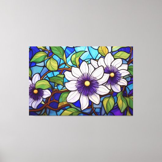 Passionsfrucht Blume Tropical XL Art Leinwanddruck (Vorderseite)