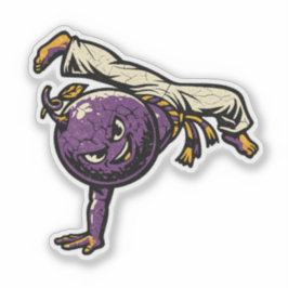 Passionsfrucht Capoeira — Vintage Retro Brasiliani Aufkleber