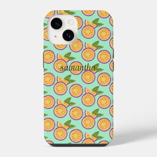 Passionsfrucht iPhone Hülle (Rückseite)