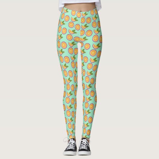 Passionsfrucht Leggings (Vorderseite)