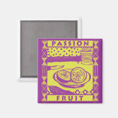 Passionsfrucht Magnet (Vorderseite/Rückseite)