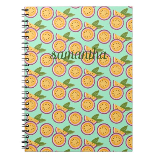 Passionsfrucht Notizblock (Vorderseite)