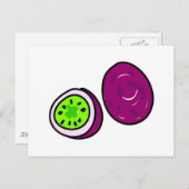 Passionsfrucht Postkarte (Vorne/Hinten)