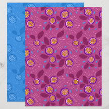 Passionsfrucht Scrapbook Papier