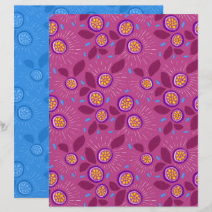 Passionsfrucht Scrapbook Papier