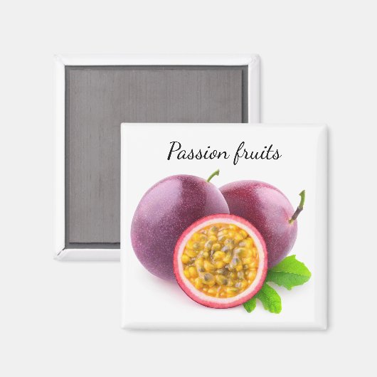 Passionsfrüchte Magnet (Vorderseite/Rückseite)