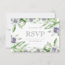 Passionskarte Blume rsvp