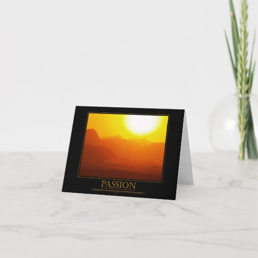Passionskarte Motivierend Karte (Vorderseite)
