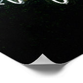 PASSIONSQUOTE, SCHWARZ UND WEISS, LICHT POSTER (Ecke)