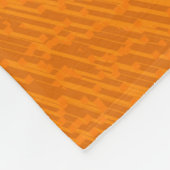 Passionsschmetterling auf orangefarbenem Hintergru Fleecedecke (Ecke)