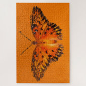 Passionsschmetterlingsflügel auf Orange Puzzle (Vertikal)