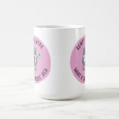 Passiv aggressiv (Remote-Arbeit) (rosa) Kaffeetasse (Mittel)