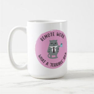 Passiv aggressiv (Remote-Arbeit) (rosa) Kaffeetasse