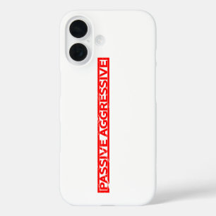 Passiv aggressive Briefmarke iPhone 16 Hülle