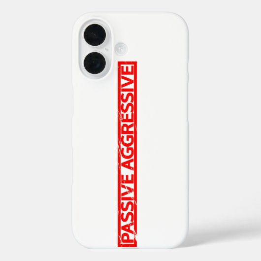 Passiv aggressive Briefmarke Case-Mate iPhone Hülle (Rückseite)