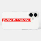 Passiv aggressive Briefmarke Case-Mate iPhone Hülle (Rückseite (Horizontal))