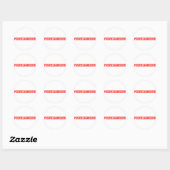 Passiv aggressive Briefmarke Runder Aufkleber (Blatt)
