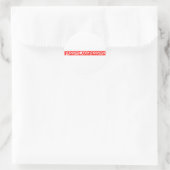 Passiv aggressive Briefmarke Runder Aufkleber (Tasche)