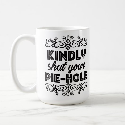 Passiv aggressiver Kaffee Lover Ruhe bitte Kaffeetasse (Links)