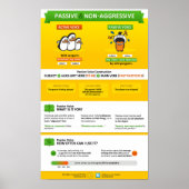 Passiv und nicht aggressiv poster (Vorne)