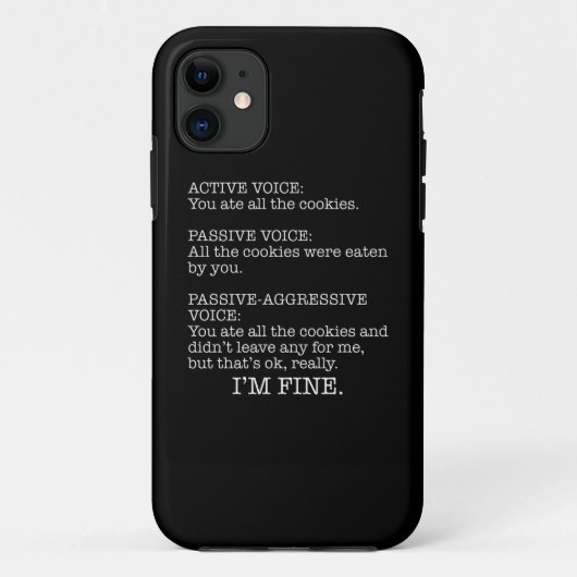 Passive Aggressive Stimmzettel Case-Mate iPhone Hülle (Rückseite)