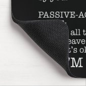 Passive Aggressive Stimmzettel Mousepad (Ecke)