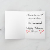 Passive Aggressive Valentines Day Card Feiertagskarte (Innenseite)