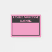 PASSIVE AGGRESSIVE WARNING POST-IT-NOTEN POST-IT KLEBEZETTEL (Vorderseite)