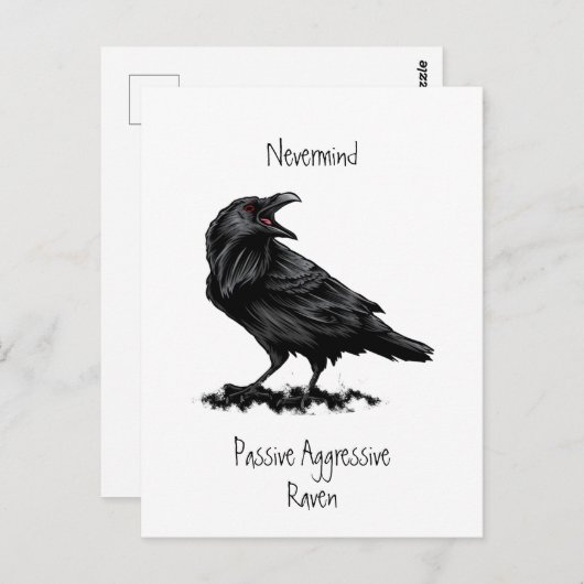 Passive aggressives Zitat über Wasserfarbe Postkarte (Vorne/Hinten)