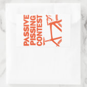 Passive Pisswettkampf Rechteckiger Aufkleber (Tasche)