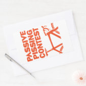 Passive Pisswettkampf Rechteckiger Aufkleber (Umschlag)