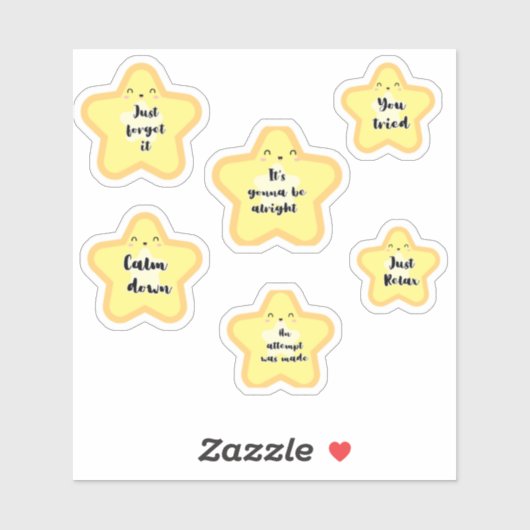 Passiver aggressiver Gold Star Aufkleber (Blatt)