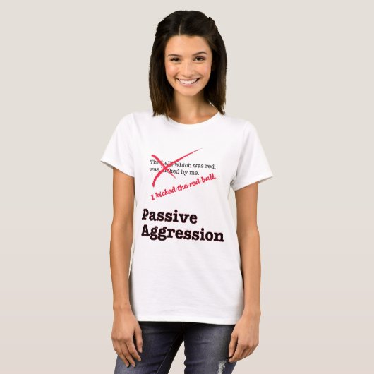 Passiver Angriff T-Shirt (Vorne ganz)