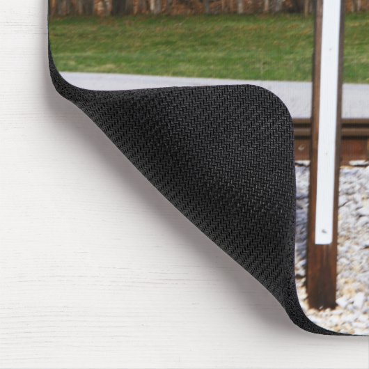 Passiver Bahnübergang - invertierter Kreuz Mousepad (Ecke)