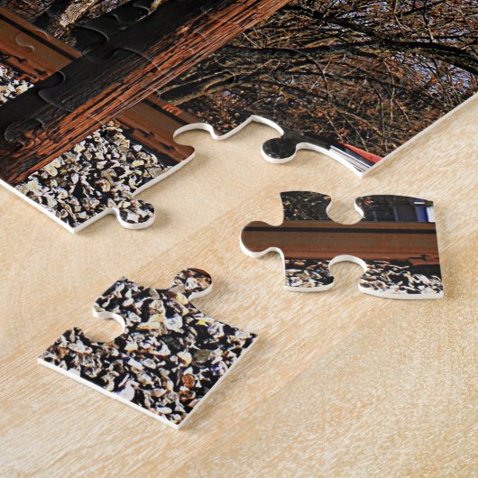 Passiver Bahnübergang mit Spurkranzzeichen Puzzle (Seite)