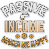 Passives Einkommen ja, Vinyl Sticker (Vorderseite)