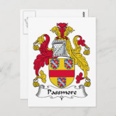 Passmore-Familienwappen Postkarte (Vorne/Hinten)