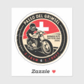 Passo Del Grimsel | Schweiz | Motorrad Aufkleber (Blatt)